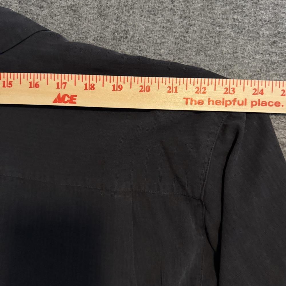 Tommy Bahama Men's Short Sleeve 100% Black Silk Embroidered Button-Up Shirt XXL - Picture 7 of 7